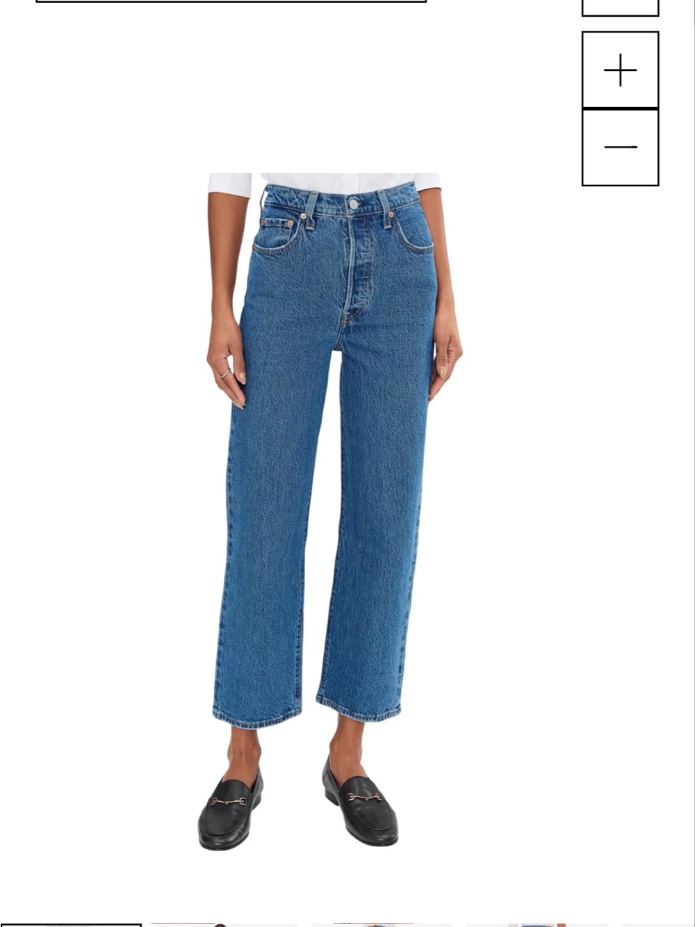 Levi's Ribcage Ankle Straight-Leg Jeans - Medium Blue
